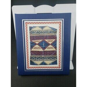Vintage Gibson Address Book 1982 Unused Native Navajo Design Ring Binder Cloth